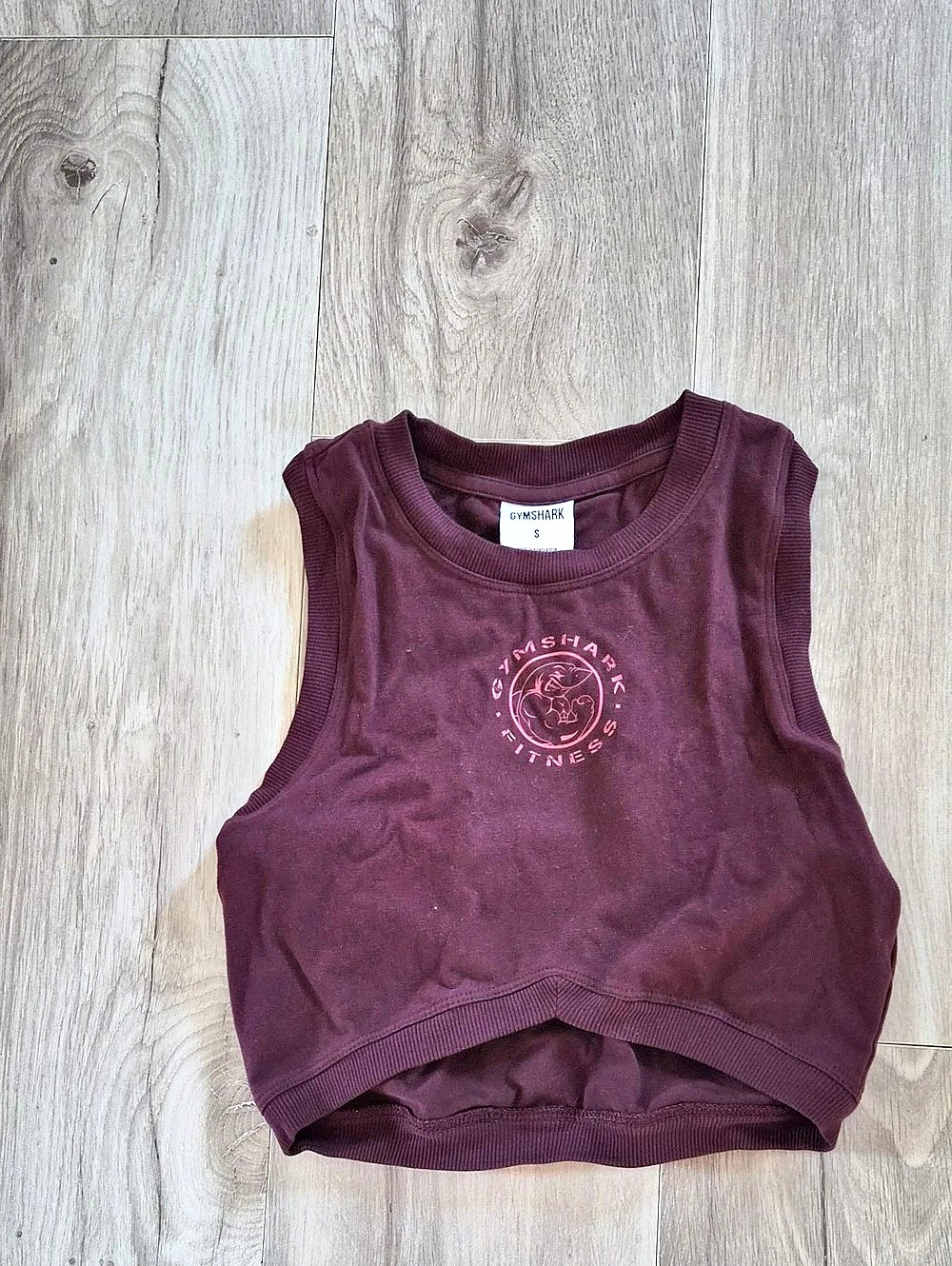 Gymshark Legacy Sleeveless Crop Top Tank Purple Small